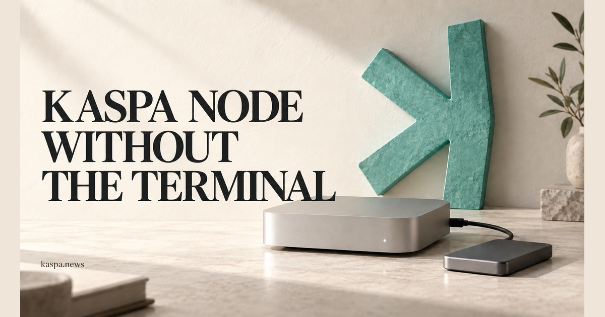 Kaspa node without the terminal