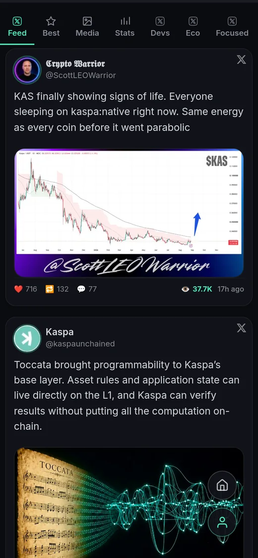 Kaspa News Pro Feed on Android